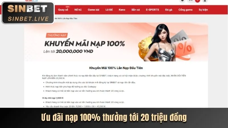 Thưởng chào mừng j33